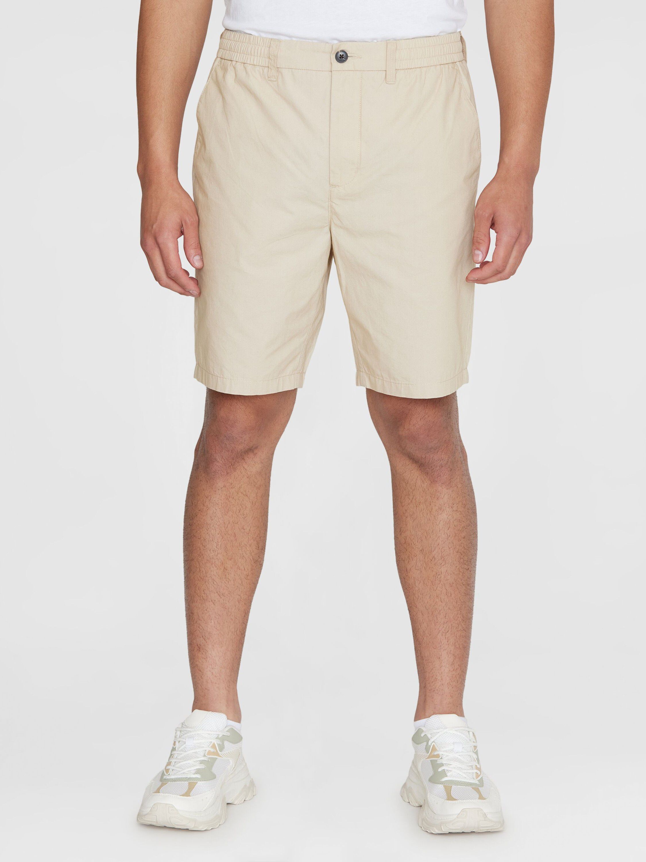 FIG loose poplin elastic waist string shorts - GOTS/Vegan