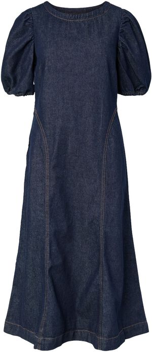 PCPAM 2/4 MIDI DENIM DRESS BC