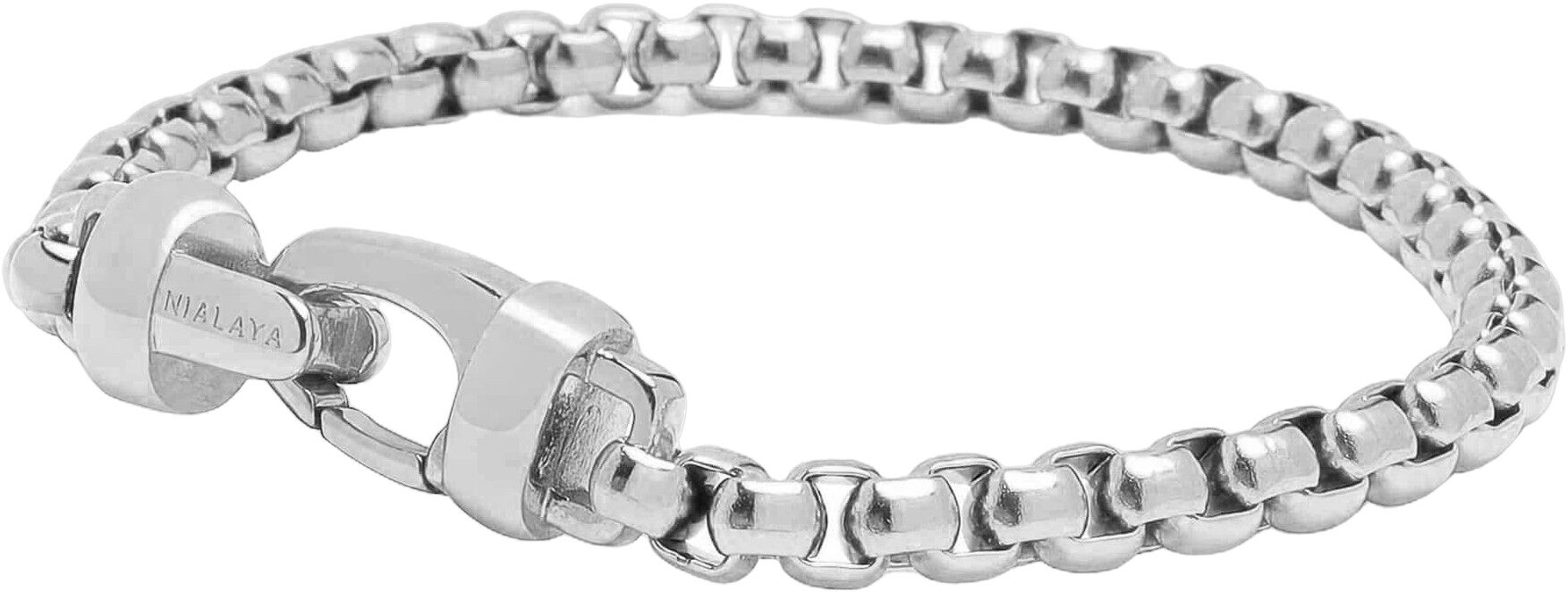 Silver Box Chain Bracelet