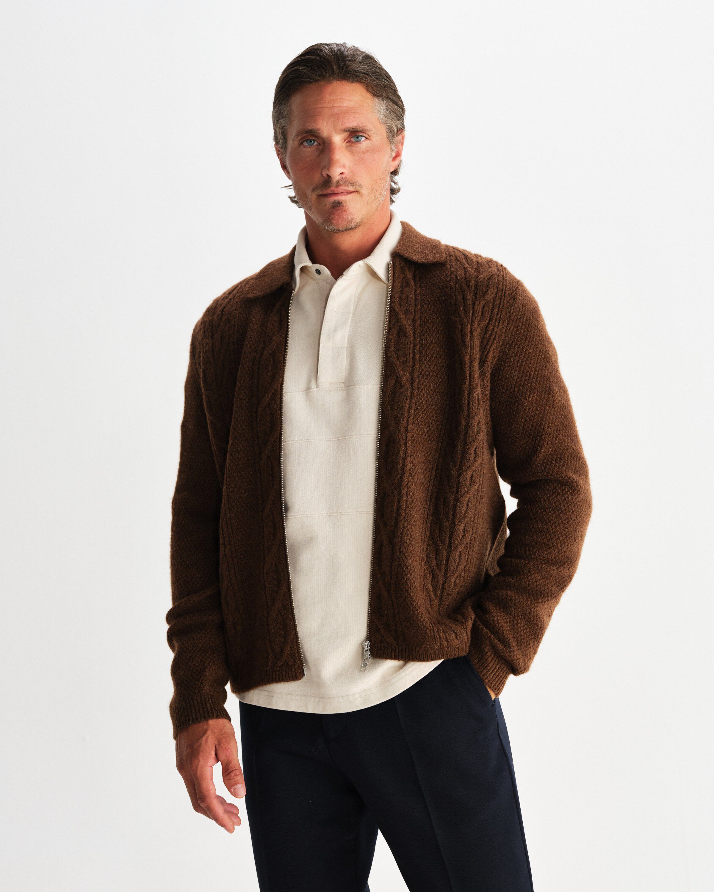 FRIAR ZIP KNIT JACKET