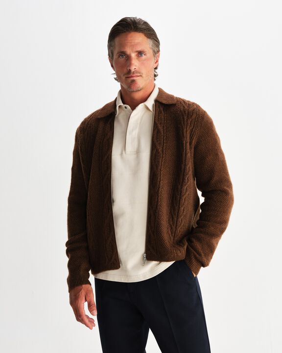 FRIAR ZIP KNIT JACKET