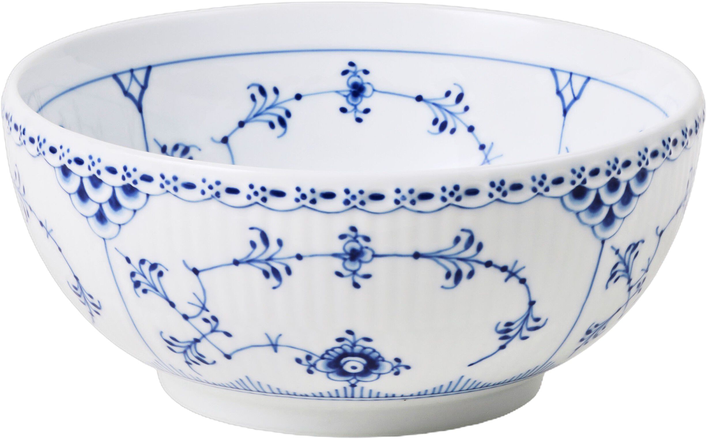 Blue Fluted HL Bowl 73cl