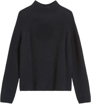 Pullover, longsleeve, stand-up coll