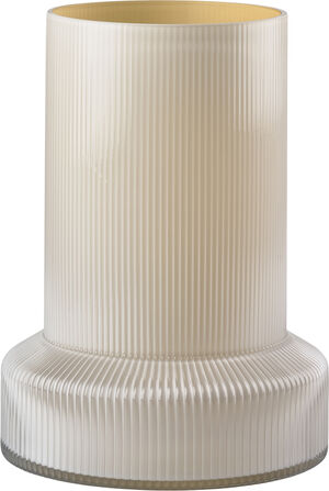 Vase Hvils D21 x 29 cm Hvit Glass