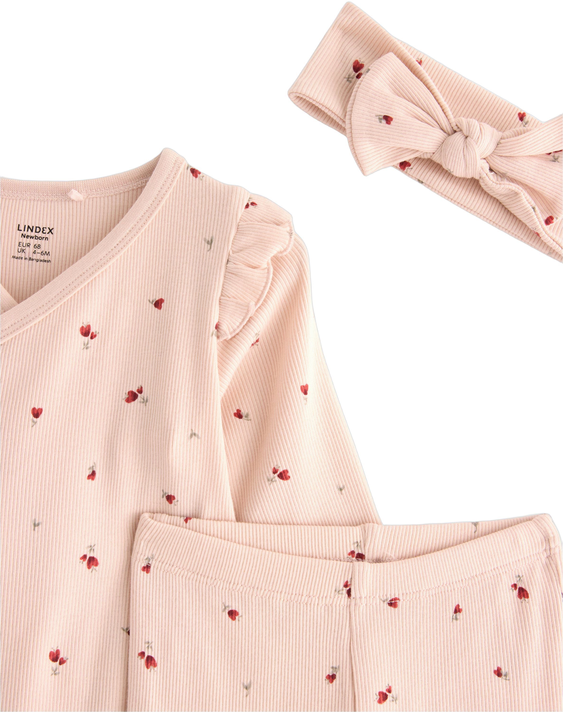 3-delat set i ribbad trik&aring; med omlo