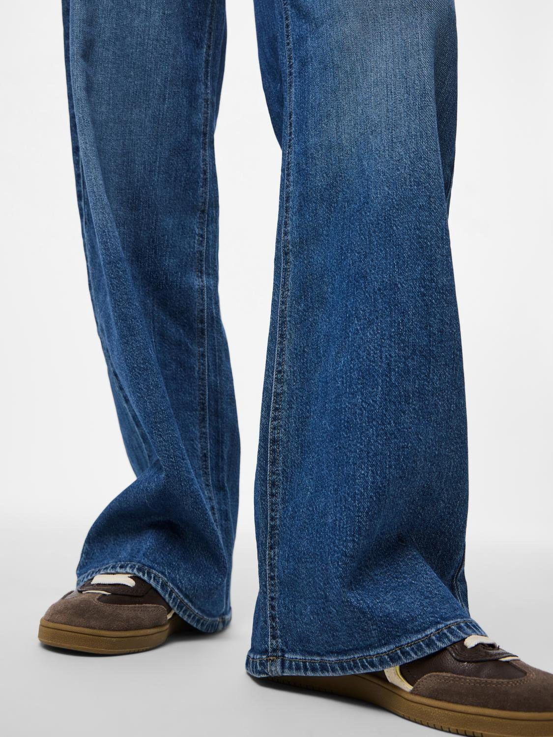 Pcsilke Mw Wide Jeans Mb Noos