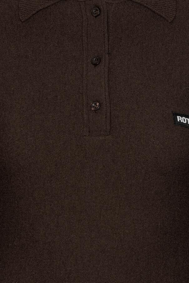 Slinky Knit Polo Dress