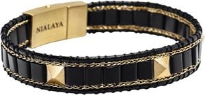 Black Onyx Stud Bracelet