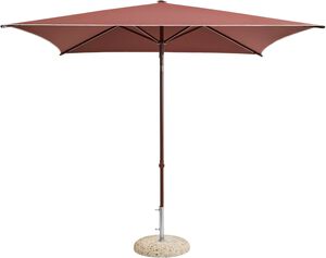 Terrazza Parasol-Square-Off-white and burgundy