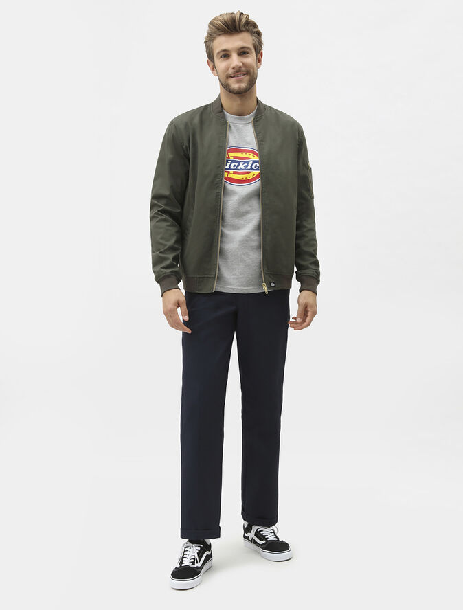 ICON LOGO TEE GREY MELANGE