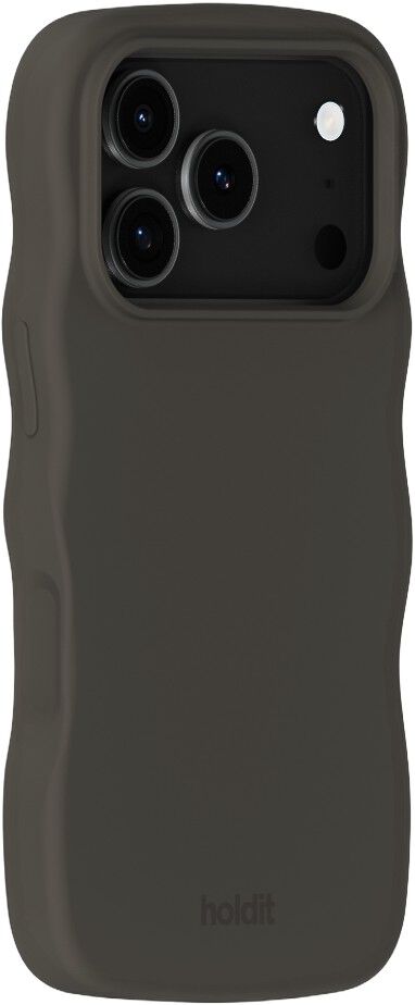Wavy Silicone MagSafe C. IPH18ProMax/17ProMax Charcoal