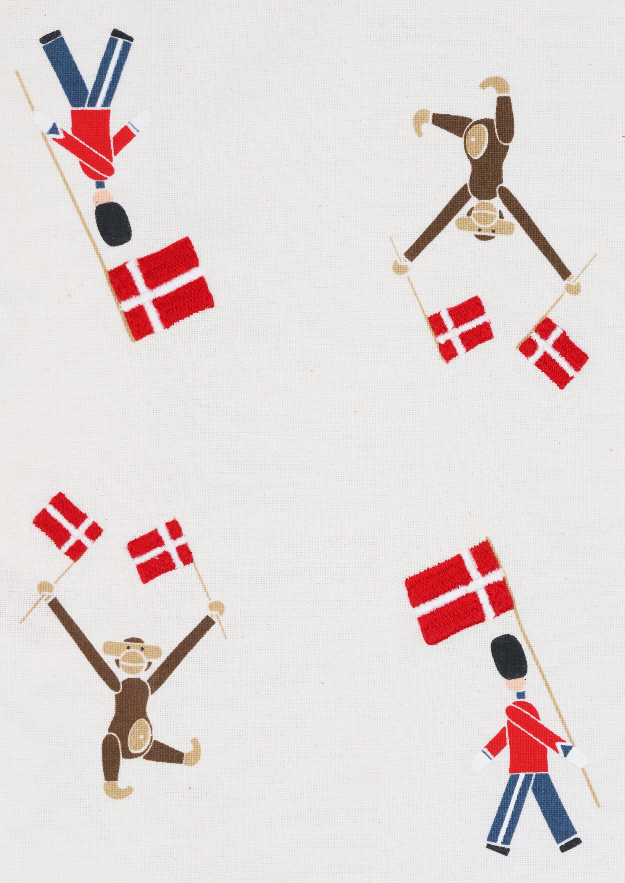 F&oslash;dselsdagsdug 150x370 cm hvid m. deko