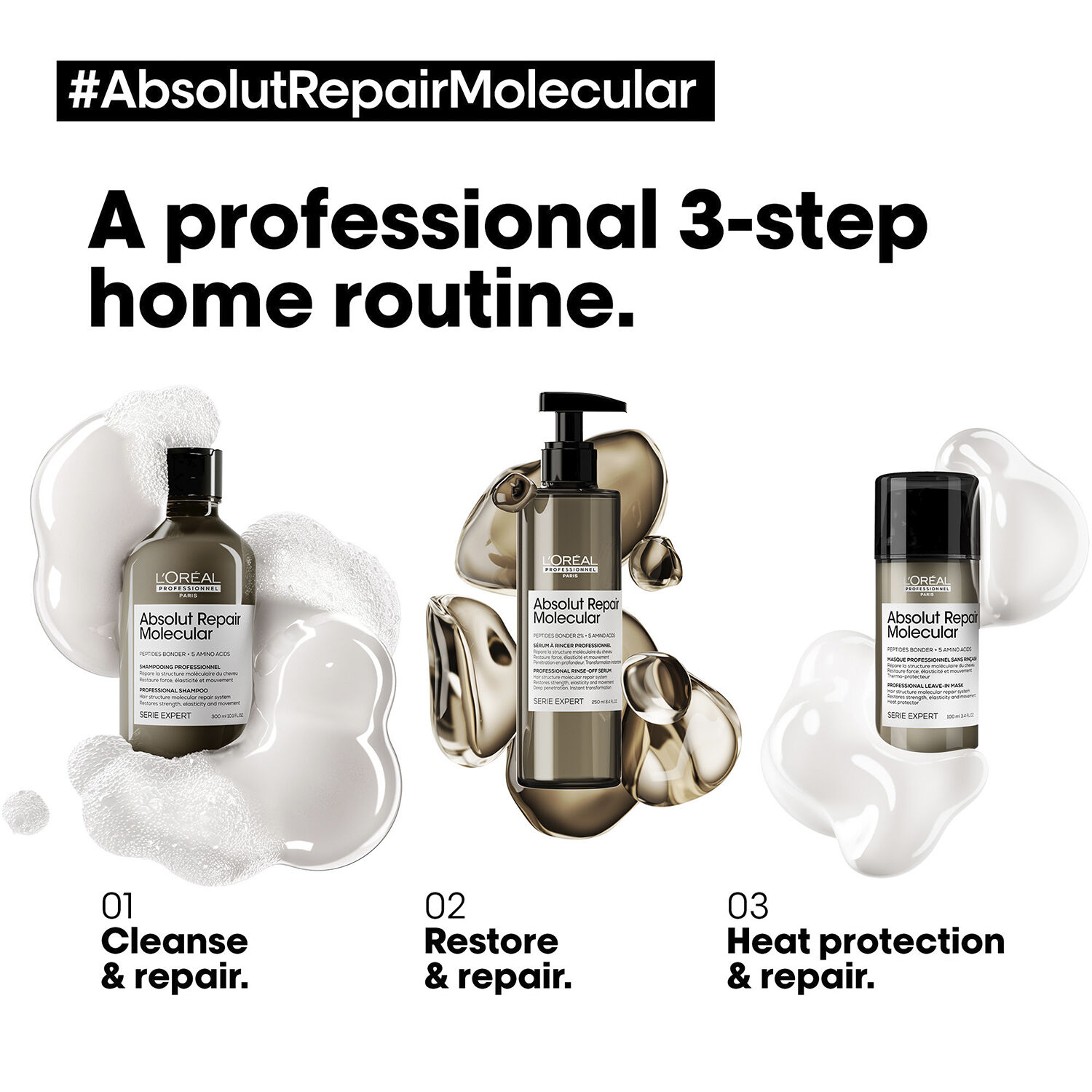 L'Or&eacute;al Professionnel Absolut Repair Molecular Leave-in Mask 100ml