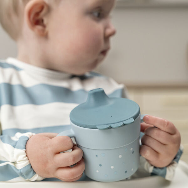 Foodie tudkop Happy dots Blå