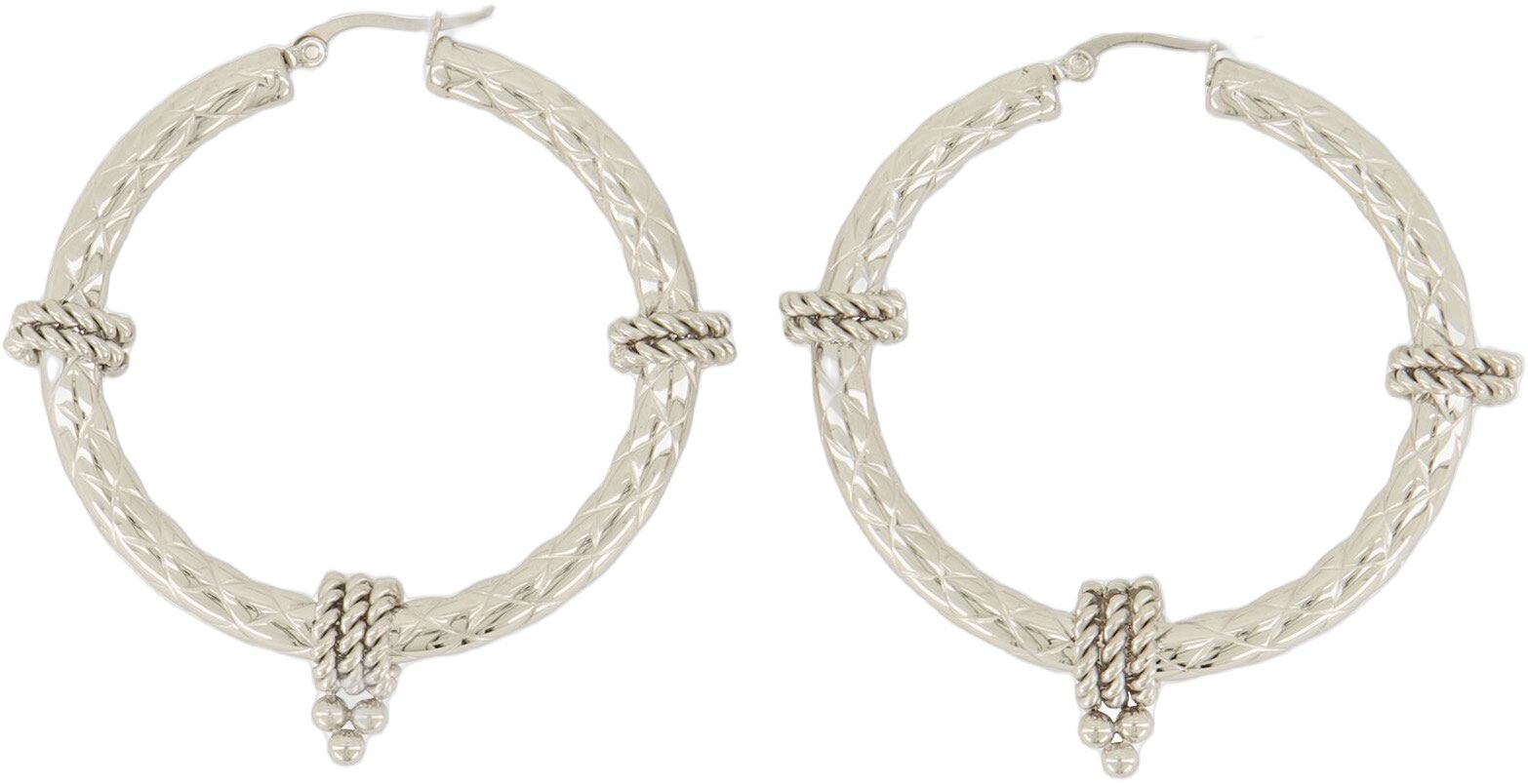 Structured swirl earrings