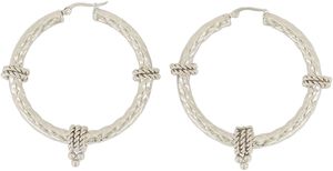 Structured swirl earrings