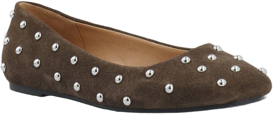 CASRUBY Studded Ballerina Suede