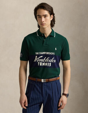 Wimbledon Classic Fit Logo Polo Shirt
