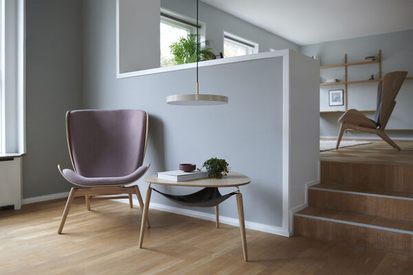 Asteria nuance mist Ø 43 x 14 cm, 2. 7m cordset