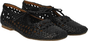 Bl&oslash;d h&aring;ndflettet ballerina med sl&oslash;jfedetalje