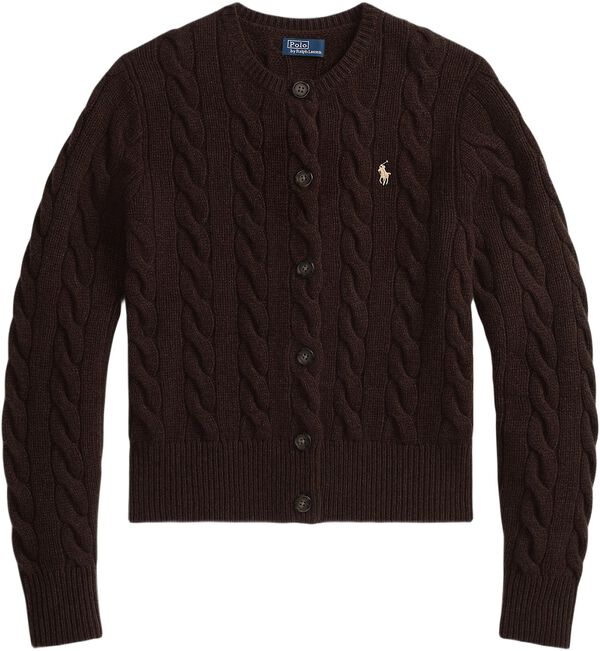 Cable-Knit Wool-Cashmere Cardigan