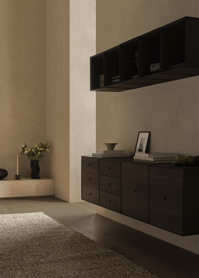 Kubus 1, Candle Holder, Black