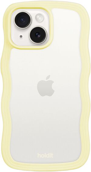 Wavy Case iPhone 15/14/13 Lemonade/Transparent