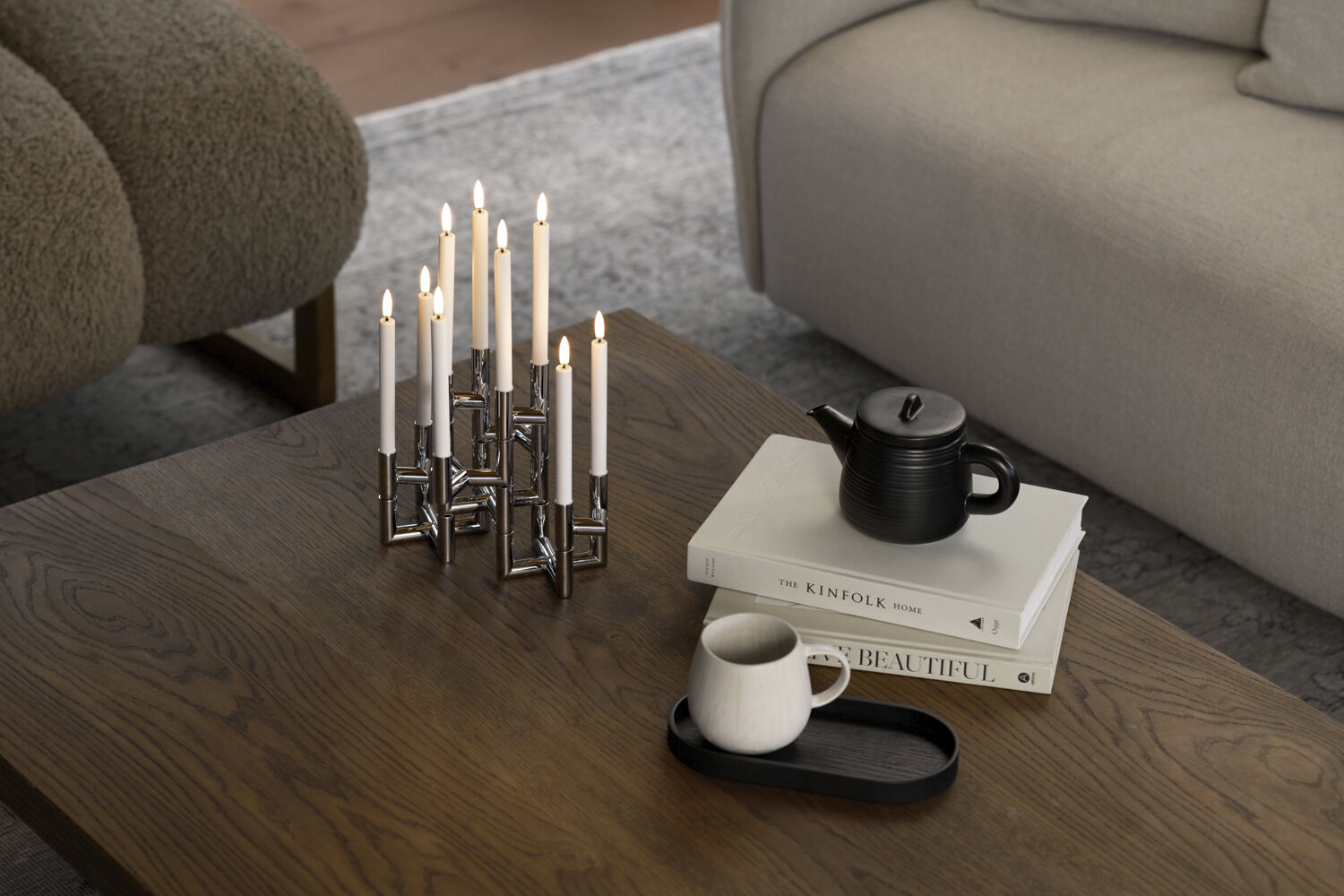 Wood Tray, Small, Black Oak, 11x23x2 cm