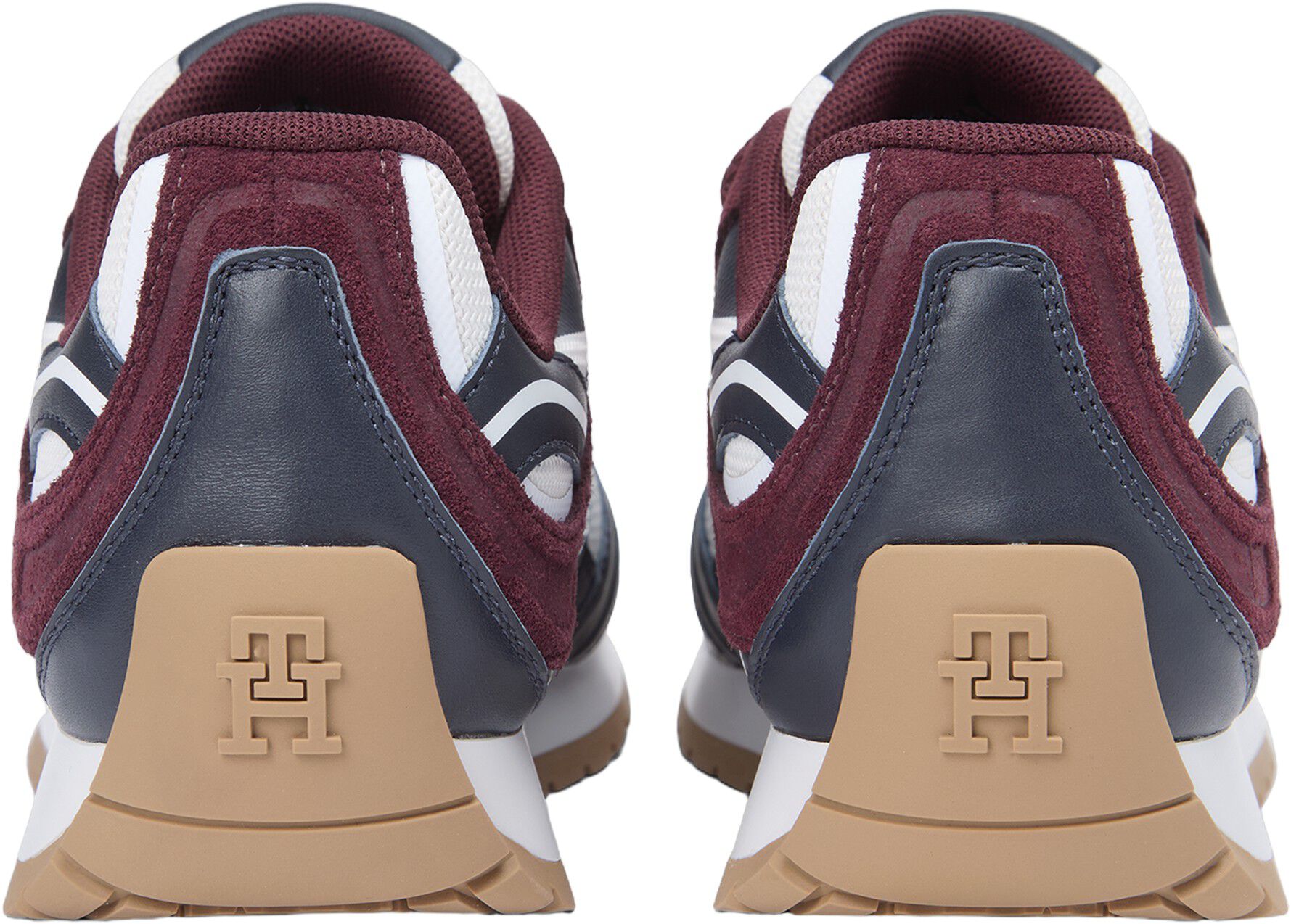TH Monogram Leather Mixed Texture Trainers
