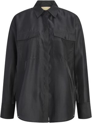 JXAYA ORGANZA LS POCKET SHIRT WVN