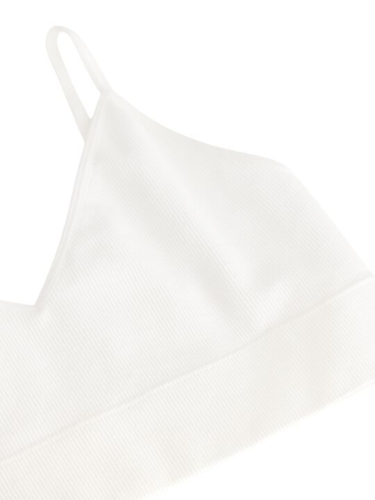 Myk ribbet bh uten sømmer med v-ringning