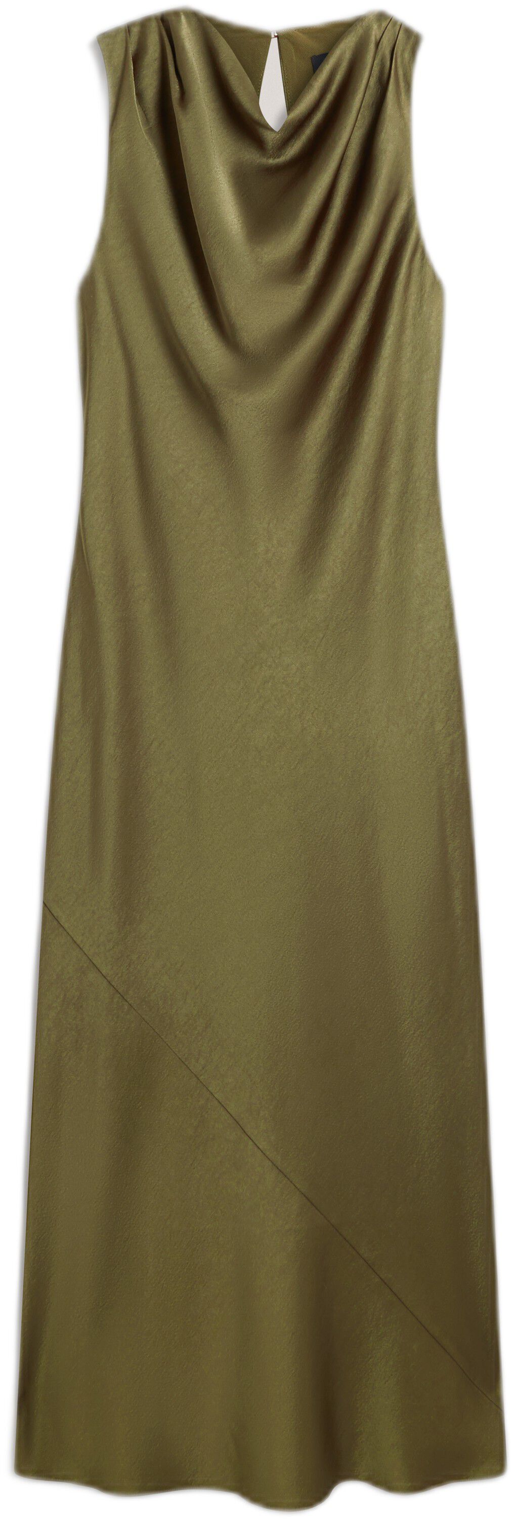 LIIMAA Drape Neck Midi Dress