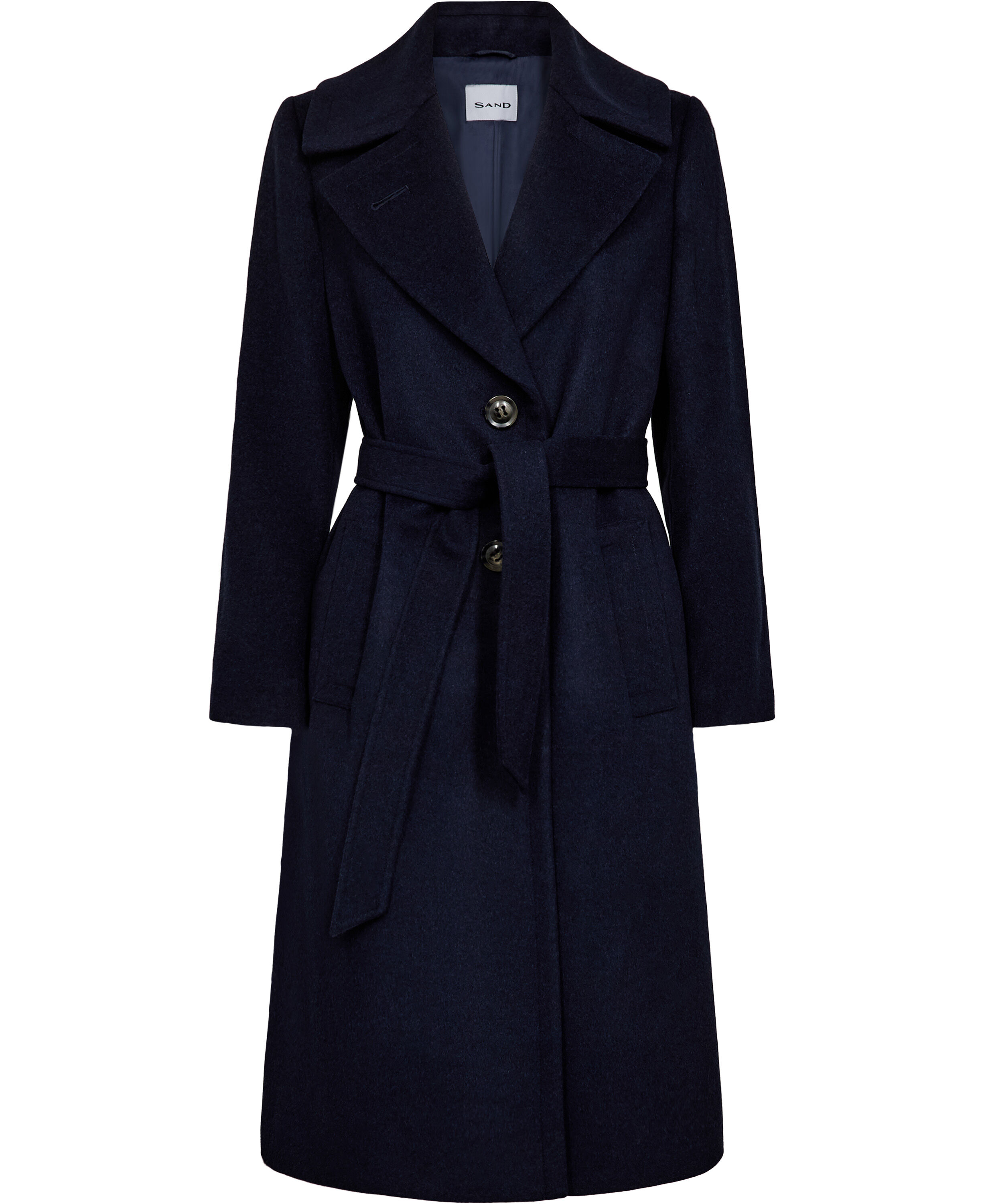 Cashmere Coat W - Clareta Belt Midi