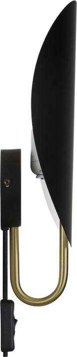 Spargo | Væglampe | Sort/Messing