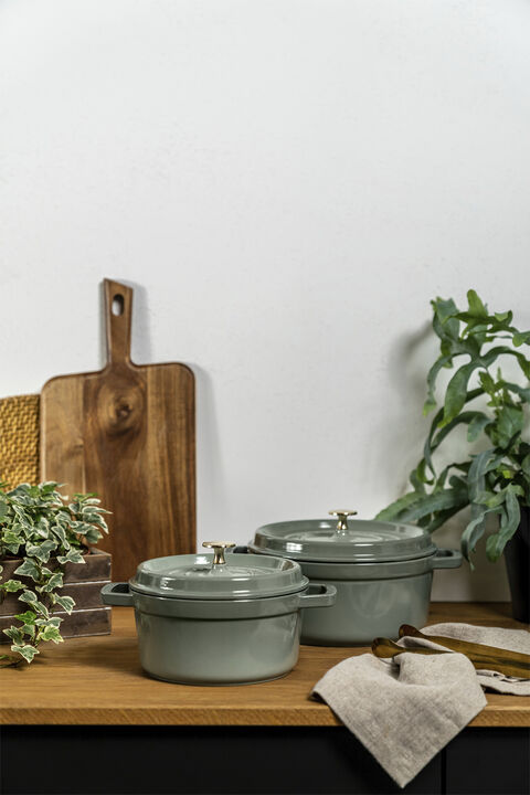 Cocotte 26 cm Eukalyptus Støbejern