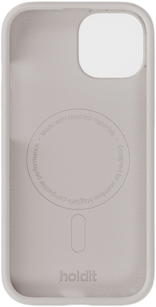 Silicone Case MagSafe Compatible iPhone 15/14 Wool Gray