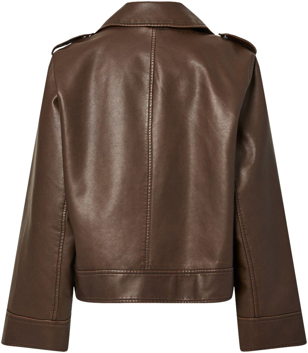 Pcjosie Coated Biker Jacket