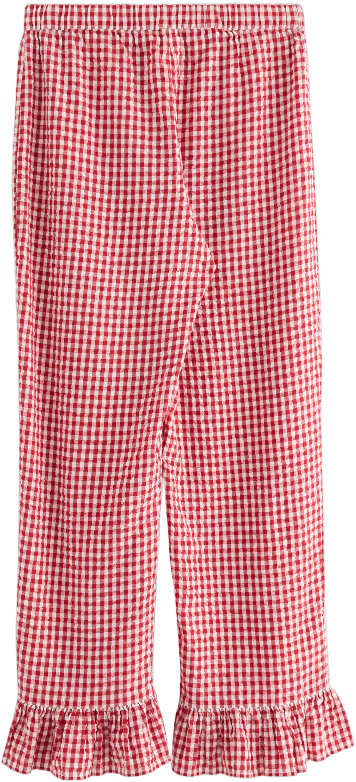 Pyjama trousers in soft seersucker