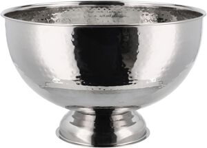 Champagnekjøler 38 cm Hamret blank stål