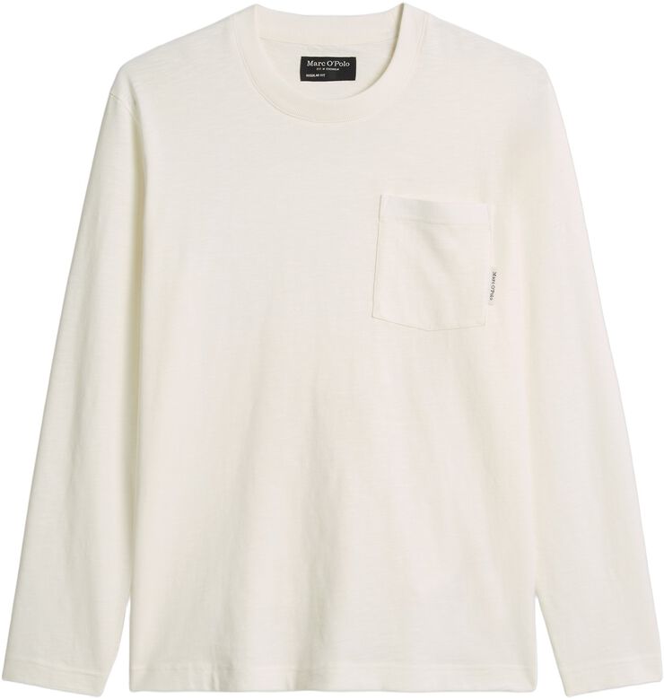 T-shirt, long sleeve, ribbed neck t