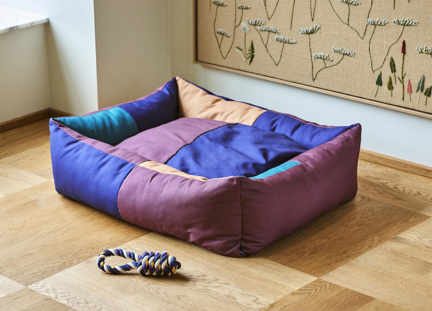 HAY Dogs Rope Toy-Blue, purple, och