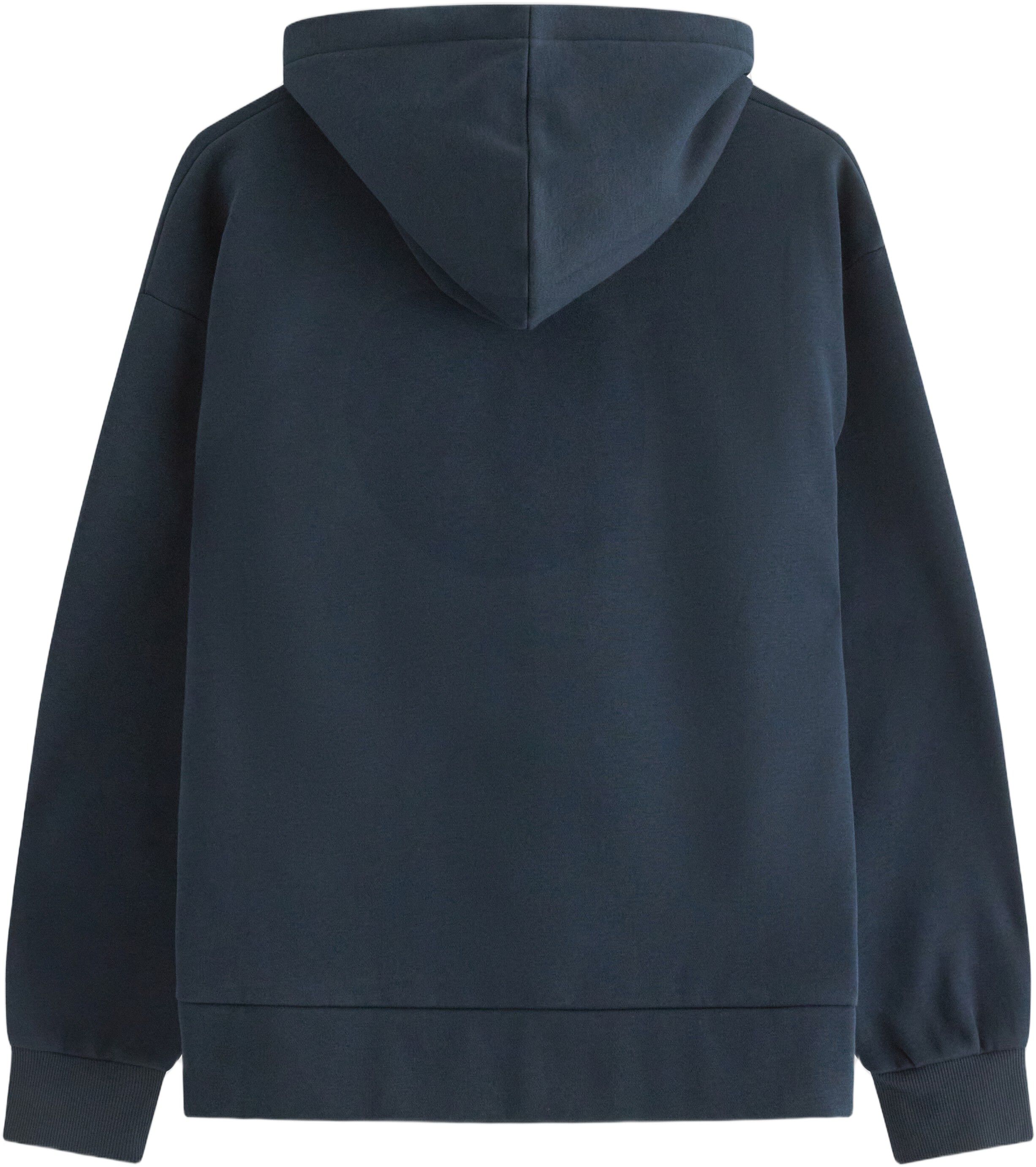 Bl&oslash;d hoodie med b&oslash;rstet inderside o