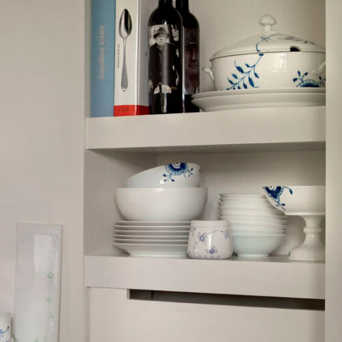 White Fluted Dish Oval 35cm