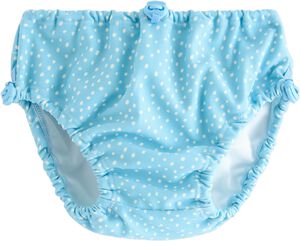 Elastic bathing briefs to prevent o