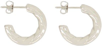 Open rope pattern earrings