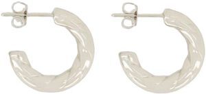 Open rope pattern earrings