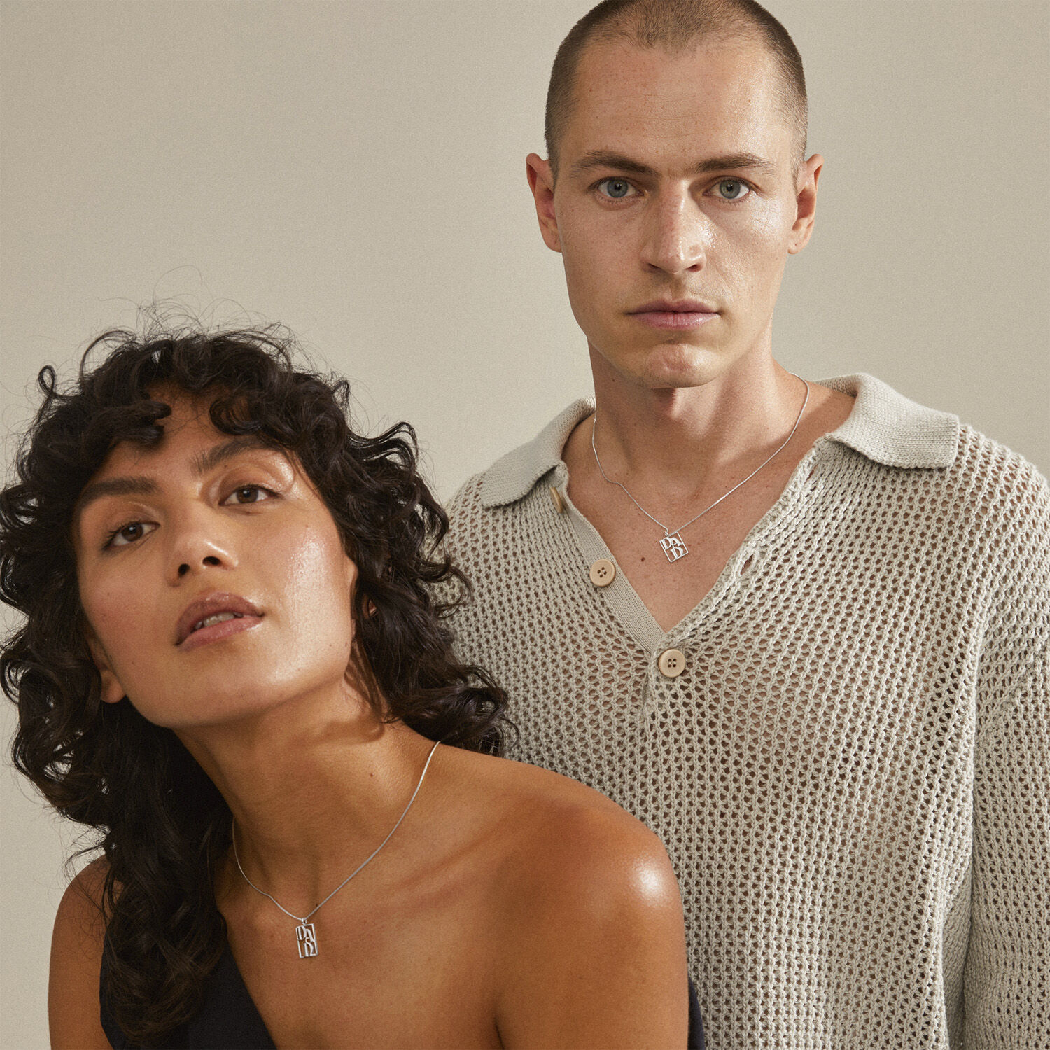 LOVE TAG, recycled DAD necklace silver-plated