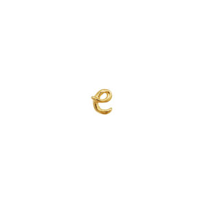 E Alphabet Single Earring