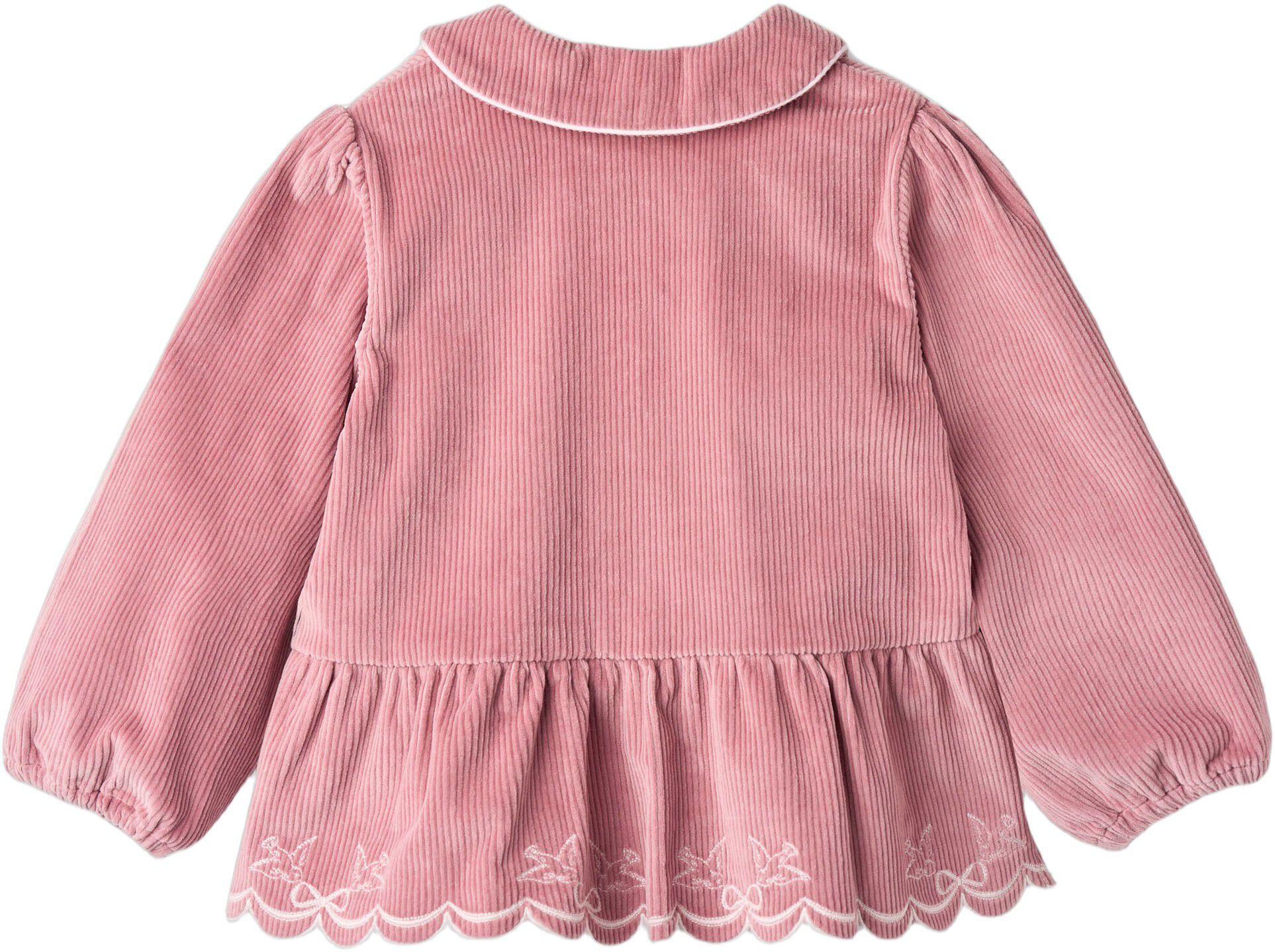 CORDUROY BLOUSE W. EMB.