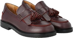 Bred loafer med frynser og kvastdetalje